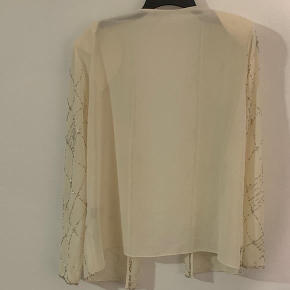 R & M Richards Cream Beaded Jacket - Picture 5 of 5